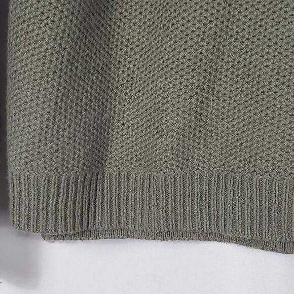 NWOT Madewell Ribbed Turtleneck Sweater in Green - Medium - Picture 7 of 9